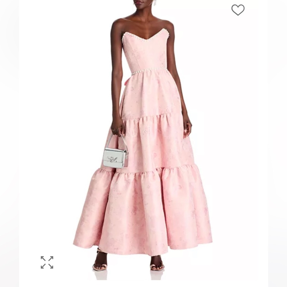 V. Chapman Vivian Strapless Dress in pink